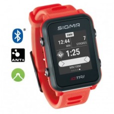 Sport watch Sigma ID Tri Basic - neon red