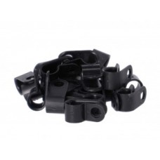 Bowden cable clamp 856 black - f. 6mm cable  25 pcs. in a poly bag