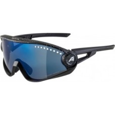 Sunglasses Alpina 5W1NG CM+ - frame black blur lenses blue mir