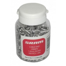 Shiftcable endcaps Sram PitStop 500 pcs - 1,2 mm, ezüst