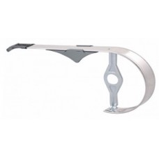 Chain guard Hebie Chainbar adjustable - alumínium ezüst polírozott, 38 cogs