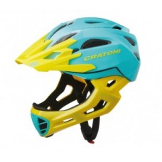 Helmet Cratoni C-Maniac (Freeride) - size M/L (54-58cm)turquoise/yellow gloss