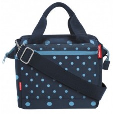 Handlebar bag KLICKfix Roomy - 24x22x13cm mixed dots blue 4l 630g