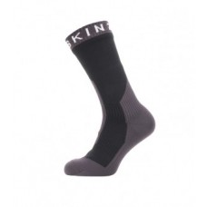 Socks SealSkinz Extrem Cold Weather mid - size XL (47-49) black/grey