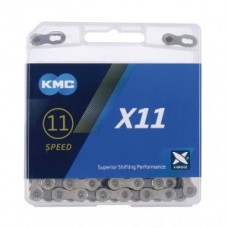 Chain KMC X11 silver/grey - 1/2" x 11/128" 118 links 5.65mm 11 s.
