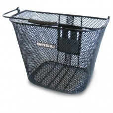 Front wheel basket Basil Bremen - 26x35x29cm black  close-mesh