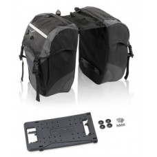 XLC double bag carry more - bl / anthr. XLC rendszerű csomagtartókhoz