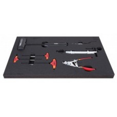 Bike tool set in tool tray Unior - red shift cables - 1600SOS13-US