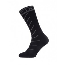 Socks SealSkinz Warm Weather mid length - size L (43-46) hydrostop black/grey