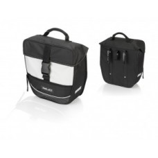 XLC single packing bag Traveller BA-S67 - fekete / antracit, 34x30x13cm, ap.13 ltr