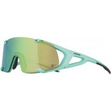 Sunglasses Alpina Hawkeye S Q-Lite - fra.turq. matt glass green mirror cat.3