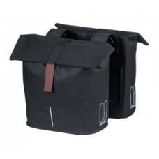 Double bag Basil City - black 30x18x49cm
