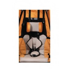 Textile seat with harness - 20" MonoS marigold/anthrazit