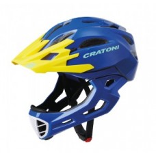 Helmet Cratoni C-Maniac (Freeride) - size S/M (52-56cm) blue/yellow gloss