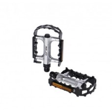 XLC MTB pedal PD-M28 - aluminium cage/body silver/black
