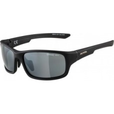 Sunglasses Alpina Lyron S - frame black matt lenses black mirror