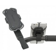 Smartphone mount KLICKfix Loop - grey/black w. hook&loop f. mounting