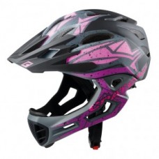 Helmet Cratoni C-Maniac Pro (MTB) - size S/M (52-56cm) black/pink/lilac matt