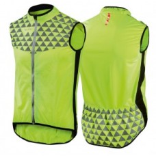 Safety vest Wowow Mont Ventoux - yellow w. reflective strip size L