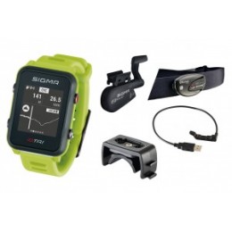 Sport watch Sigma ID Tri Set - neon green