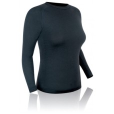 Long Shirt Women Merino F - fekete méret S (34-36)
