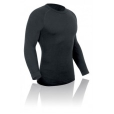 Long Shirt F Men Merino - fekete méret M (46-48)