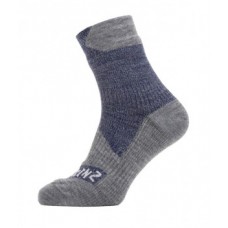 Socks SealSkinz All Weather ankle - size M (39-42)  navy/grey