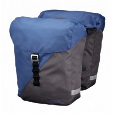 Racktime System Double bag Vida - kék / szürke, incl. Snapit adapter