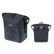 Single bag Basil Navigator M - black 32x15x25.5cm hook-on system