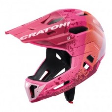 Helmet Cratoni C-Maniac 2.0MX (MTB) - size S/M (52-56cm) pink/orange matt