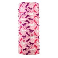 Scarf P.A.C. Kids UV Protector + - Horses Pink 8895-149