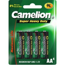 Battery Camelion Green Mignon R06 - 4 pieces zinc-chloride 1.5V 1 220mAh AA