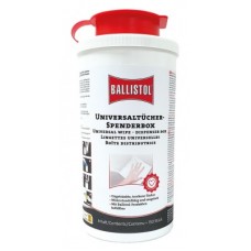 Universal wipes dispenser box Ballistol - 130 dry wipes 20x19cm