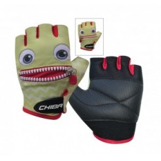 Kids gloves Chiba Cool Kids - size S / 4 smiley/lime green