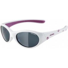 Sunglassses Alpina Flexxy Girl - frame white/purple glass black mirr. S3