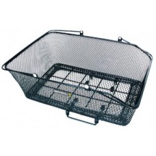 Back-WheelBasket PVC black f. School Bag - 51x27 cm close-meshed with Clamping