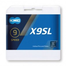 Chain KMC X9SL Ti-N gold - 1/2" x 11/128" 114 links 6.6mm 9 speed