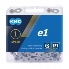 Chain KMC e1 EPT f. hub gears - 1/2 x 3/32" narrow 130 links silver