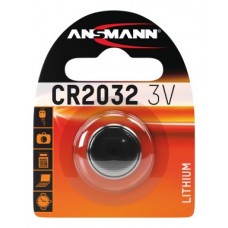 Battery Ansmann button cell CR2032 - lithium 3V min. PU=10 pcs.
