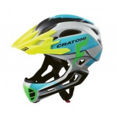 Helmet Cratoni C-Maniac Pro (MTB) - size S/M (52-56cm) grey/blue matt
