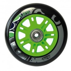 PU roll Hudora Big Wheel per piece - 125 mm Ø zöld / kék f.Mod.14753