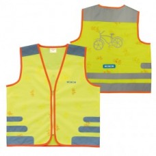 Safety vest Wowow Nutty Jacket - for kids yellow with refl. straps size L