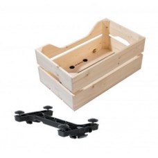 Wooden box Racktime Woodpacker 2.0 - nature 49x24.1x29.5cm 25l Snapit 2.0