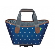 Racktime syst.shopping bag Agnetha 2.0 - polka dots incl. Snapit adapter 2.0
