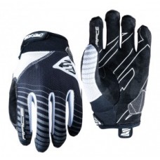 Gloves Five Gloves RACE - Kinder size M / 4 black/white