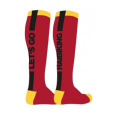 Socks Haibike PABLO - red yellow black size 38-42