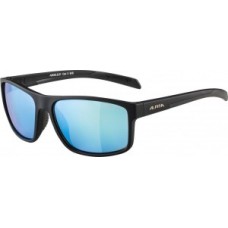 Sunglasses Alpina Nacan I - frame black matt lenses blue mirror