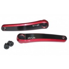 Crank set eBike Sinus Delta170mm - black-red left+right Bosch drive