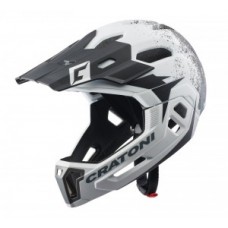 Helmet Cratoni C-Maniac 2.0MX (MTB) - size S/M (52-56cm) white/black matt