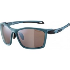 Sunglasses Alpina Twist Five HM+ - frame dirt blue matt lenses black mirror
